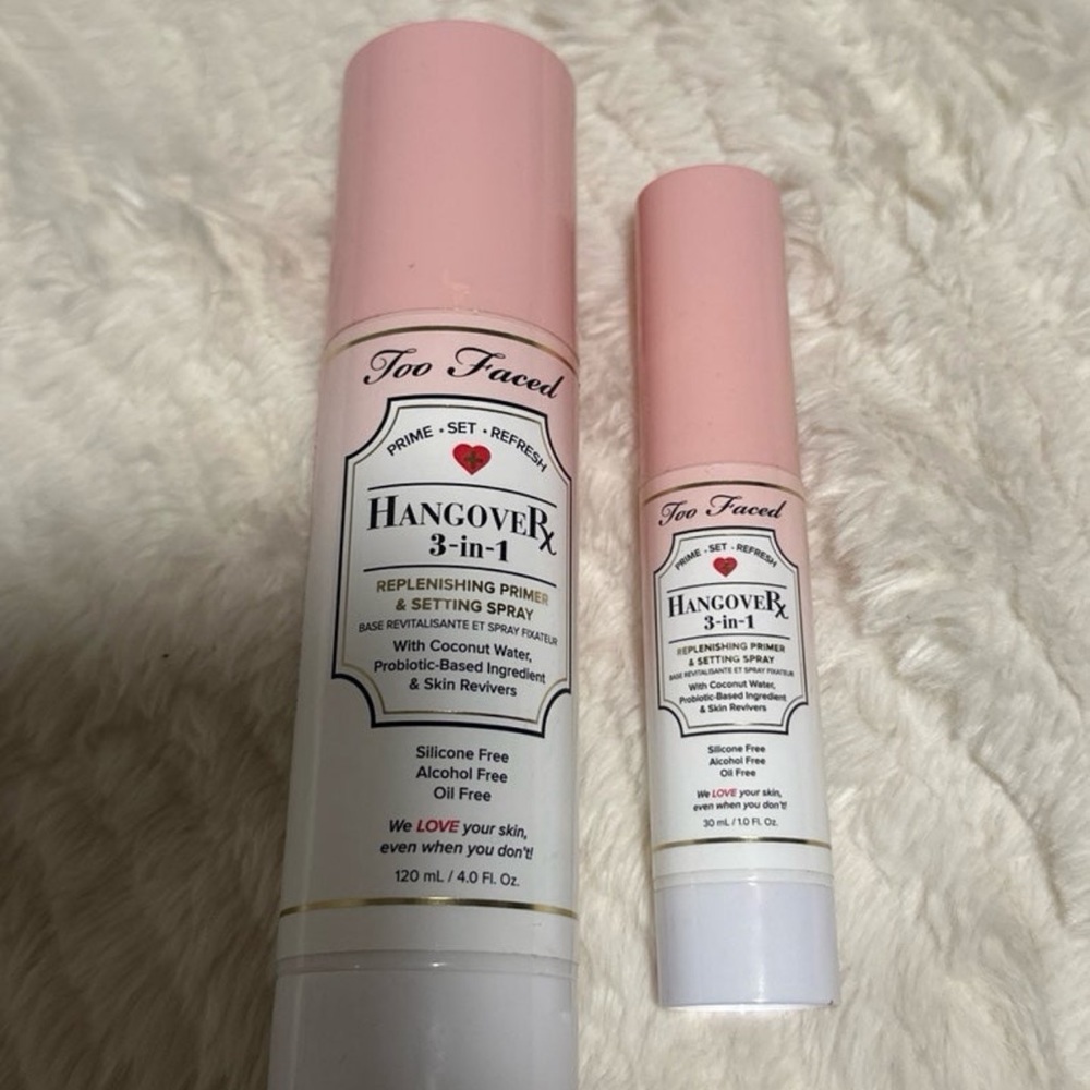 Too Faced Hangover 3-in-1 Replenishing Primer & Setting Spray With Mini Size